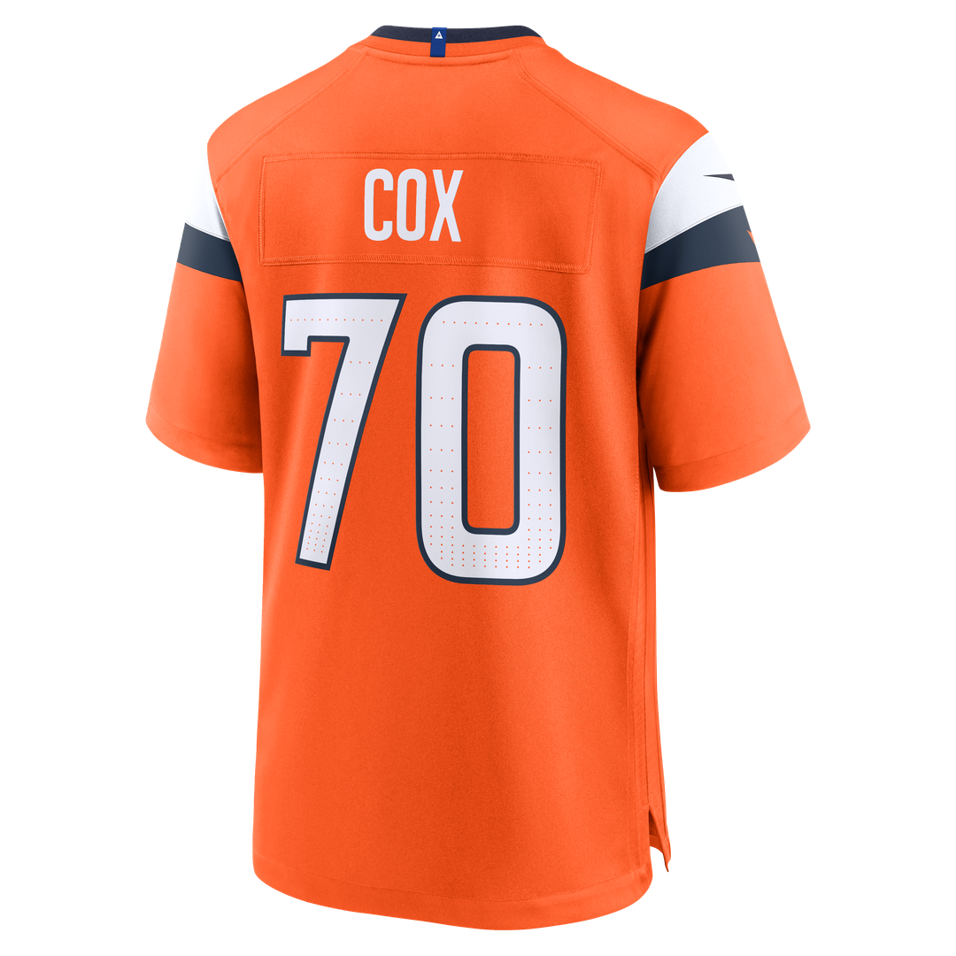 Marques Cox Denver Broncos Nike Orange Team Game Jersey