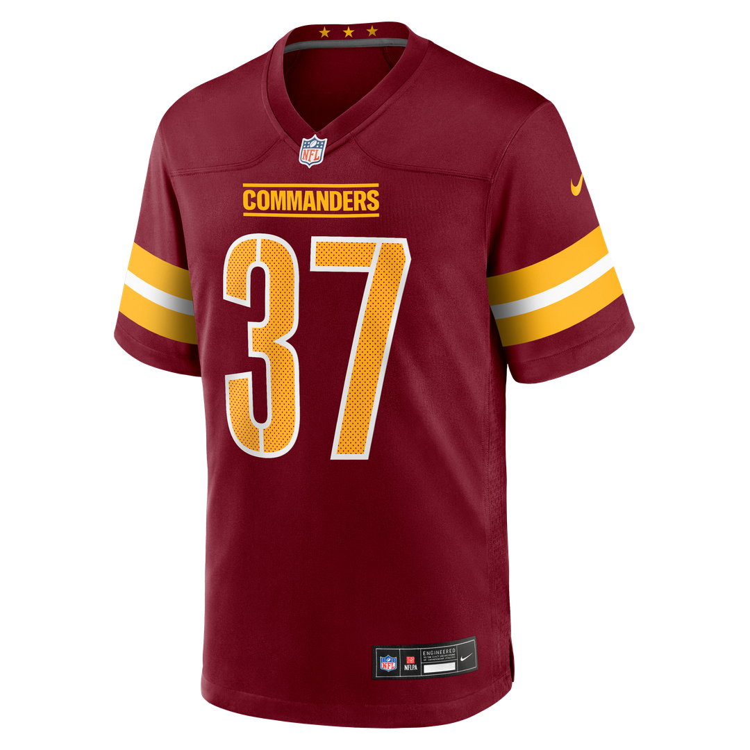 Car'lin Vigers Washington Commanders Nike Burgundy Team Game Jersey