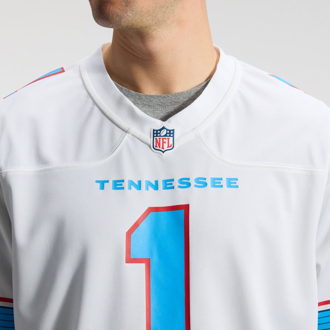 Cameron Ward Tennessee Titans Nike Light Blue Game Jersey