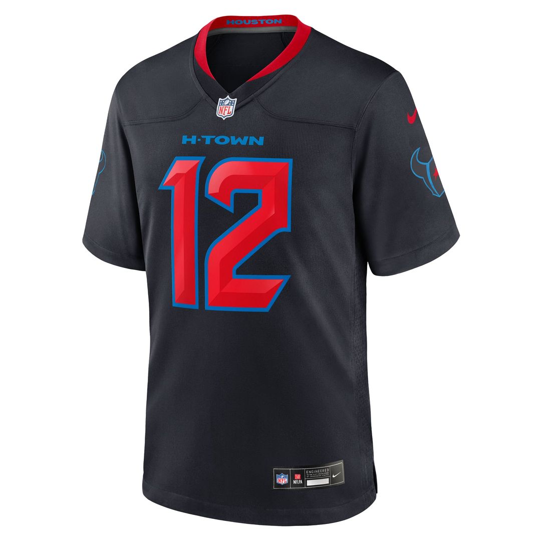 Nico Collins Houston Texans Nike Navy 2nd Alternate Game Jersey