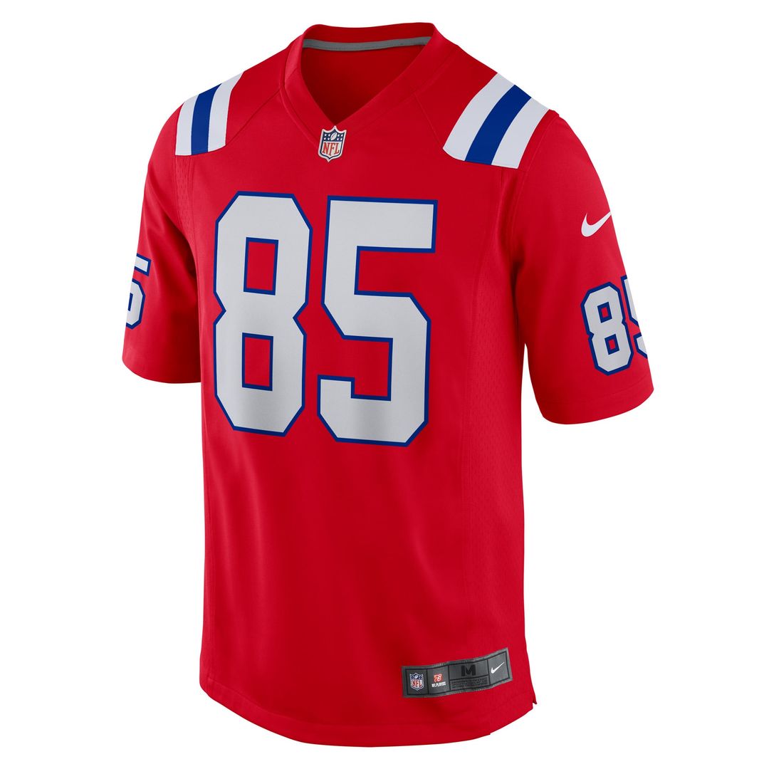 Hunter Henry New England Patriots Nike Red Game Alternate Jersey