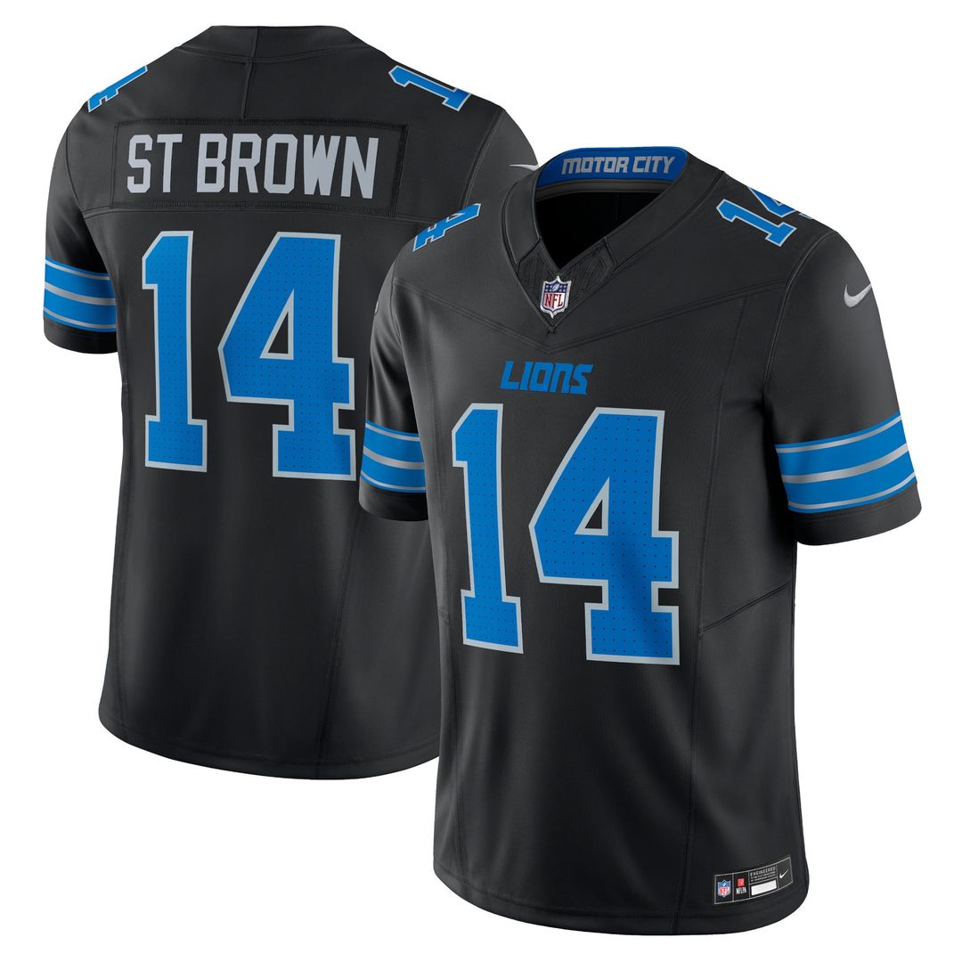 Amon-Ra St. Brown Detroit Lions Nike Blue Vapor F.U.S.E. Limited Jersey