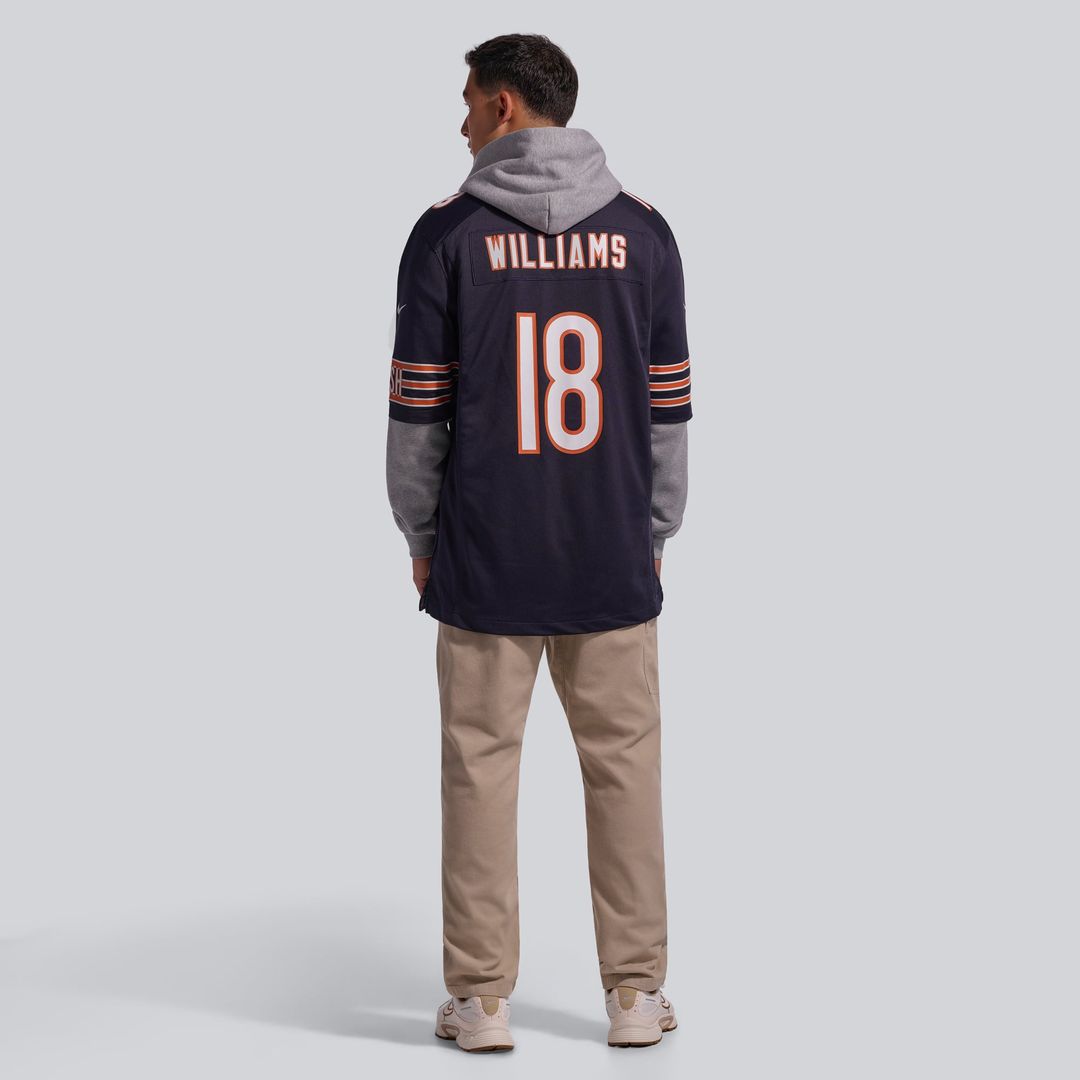 Caleb Williams Chicago Bears Nike White First Round Pick Player Game Jersey
