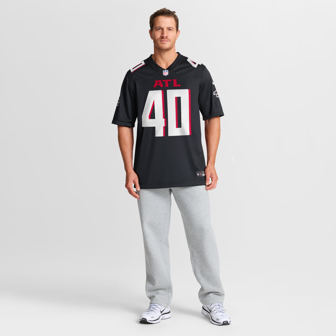JD Bertrand Atlanta Falcons Nike Black Team Game Jersey
