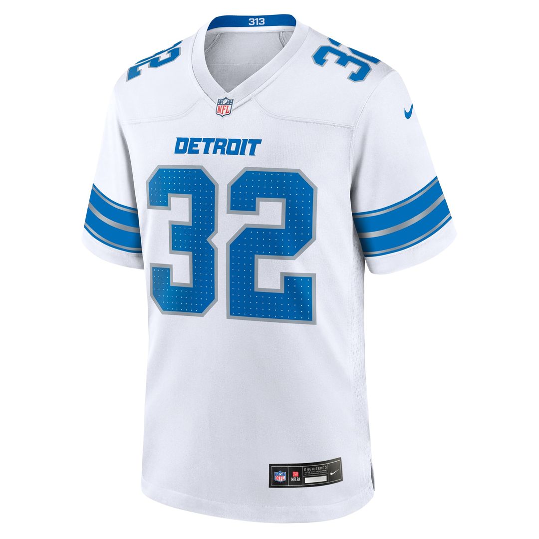 Brian Branch Detroit Lions Nike White White Game Jersey