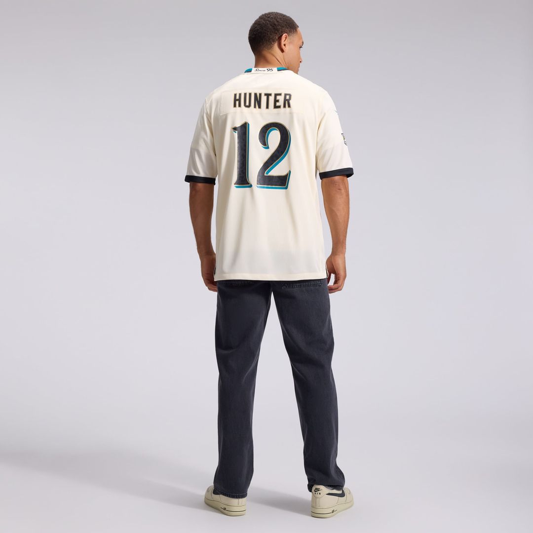 Travis Hunter Jacksonville Jaguars Nike Natural 2026 Rivalries Collection Game Jersey