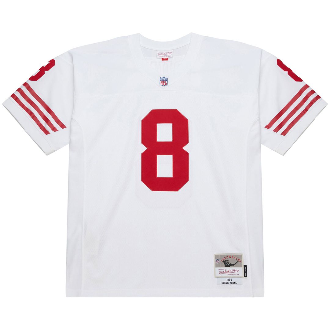 Steve Young San Francisco 49ers Mitchell & Ness White 1994 Legacy Replica Jersey