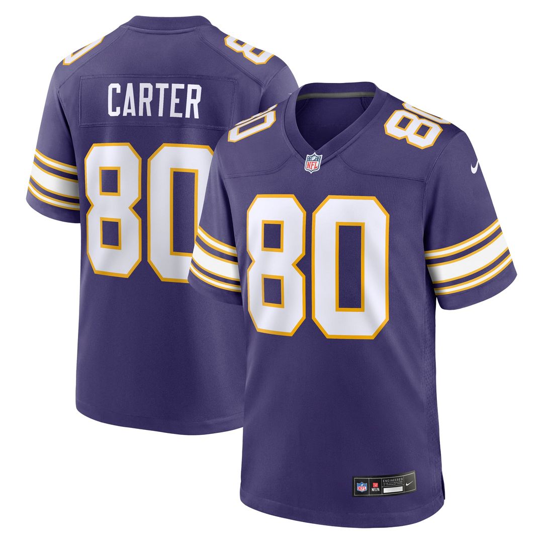 Cris Carter Minnesota Vikings Nike Purple Retired Player Alternate Game Jersey