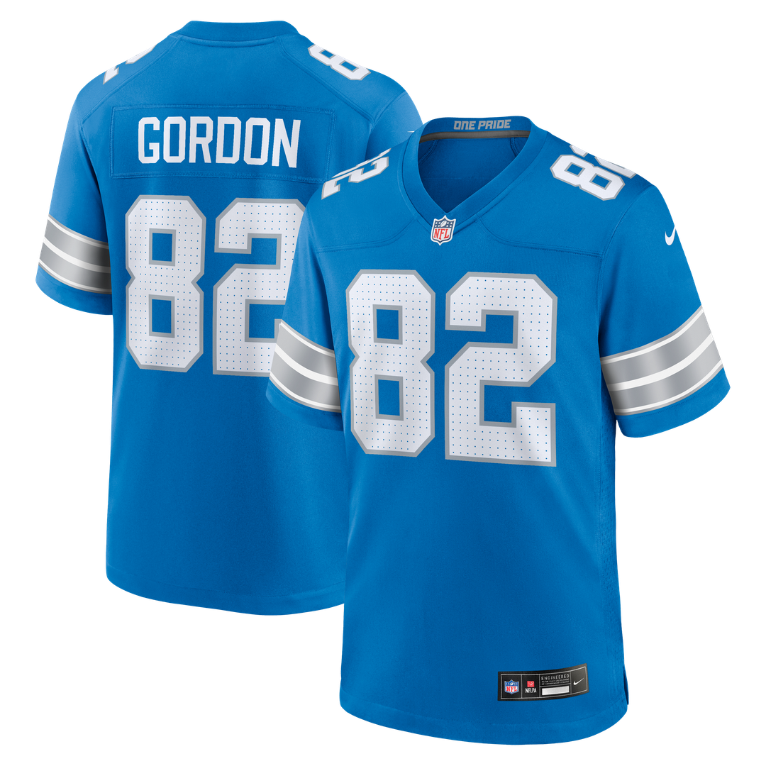 Thomas Gordon Detroit Lions Nike Blue Team Game Jersey