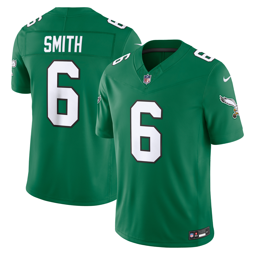 DeVonta Smith Philadelphia Eagles Nike Black Alternate Vapor F.U.S.E. Stitched Limited Jersey