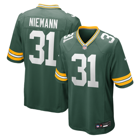 Nick Niemann Green Bay Packers Nike Green Team Game Jersey