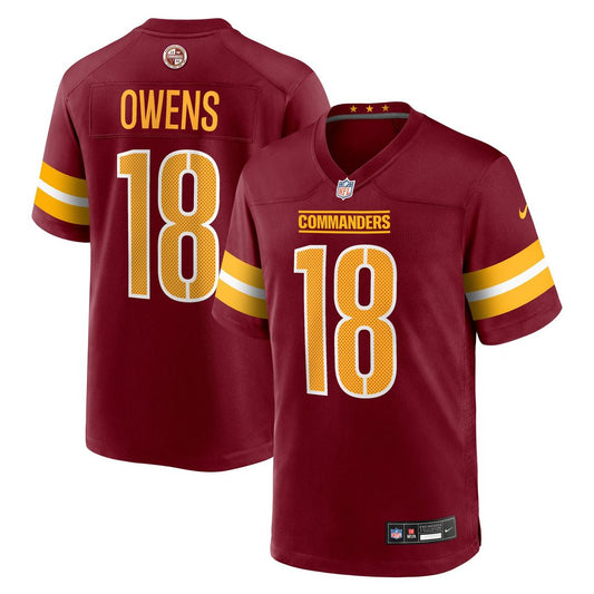Tyler Owens Washington Commanders Nike Burgundy Team Game Jersey