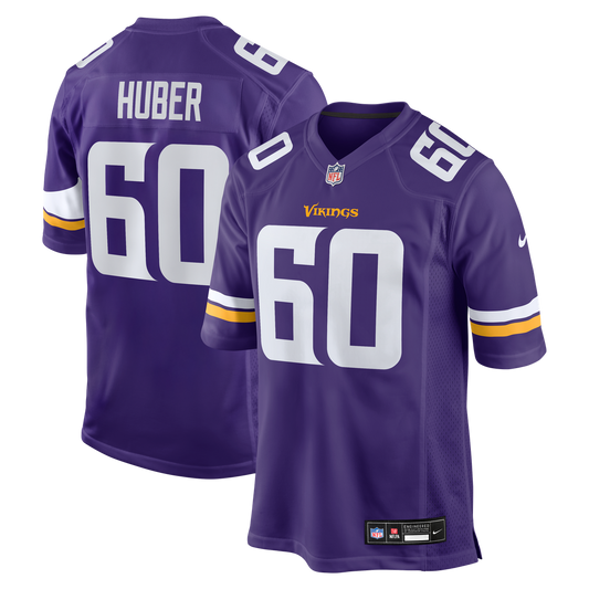 Joe Huber Minnesota Vikings Nike Purple Team Game Jersey