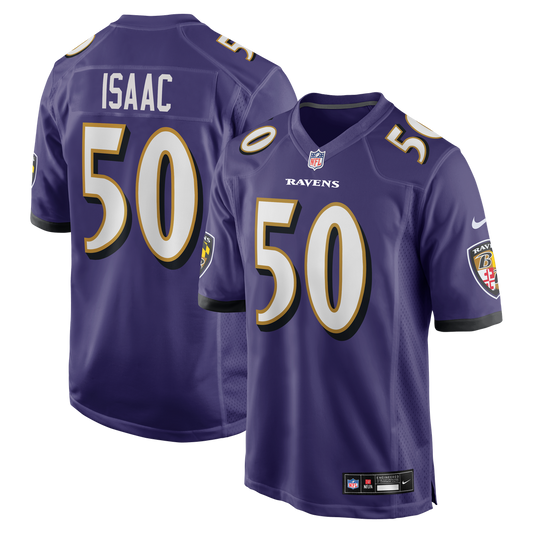 Adisa Isaac Baltimore Ravens Nike Purple Team Game Jersey