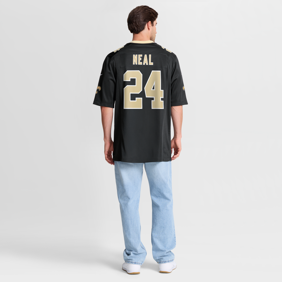 Devin Neal New Orleans Saints Nike Black Team Game Jersey