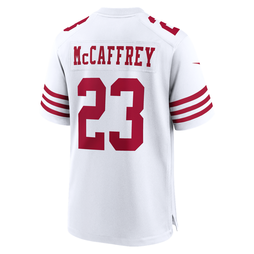 Christian McCaffrey San Francisco 49ers Nike White 80th Anniversary Game Jersey