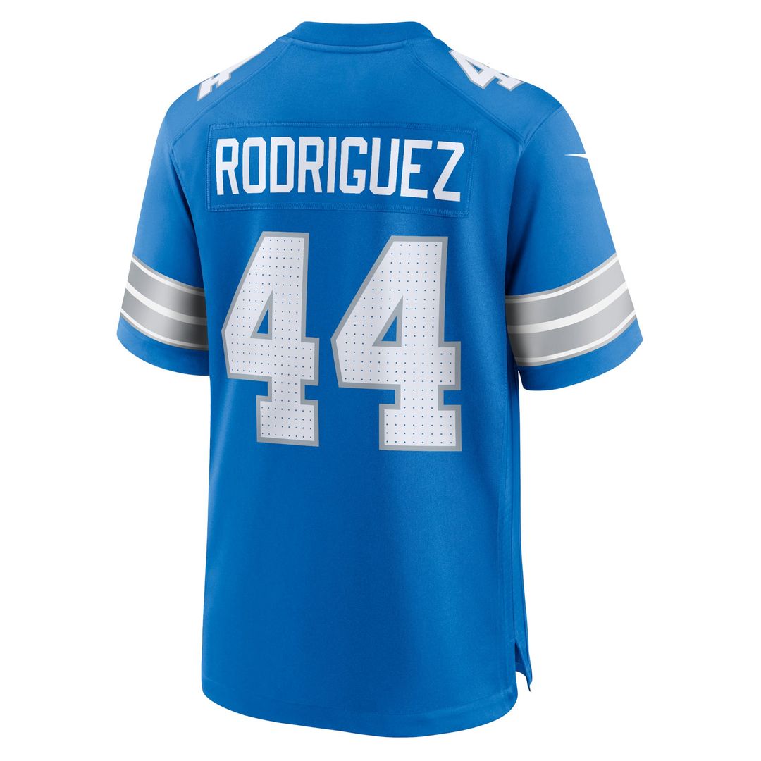Malcolm Rodriguez Detroit Lions Nike Blue Game Jersey