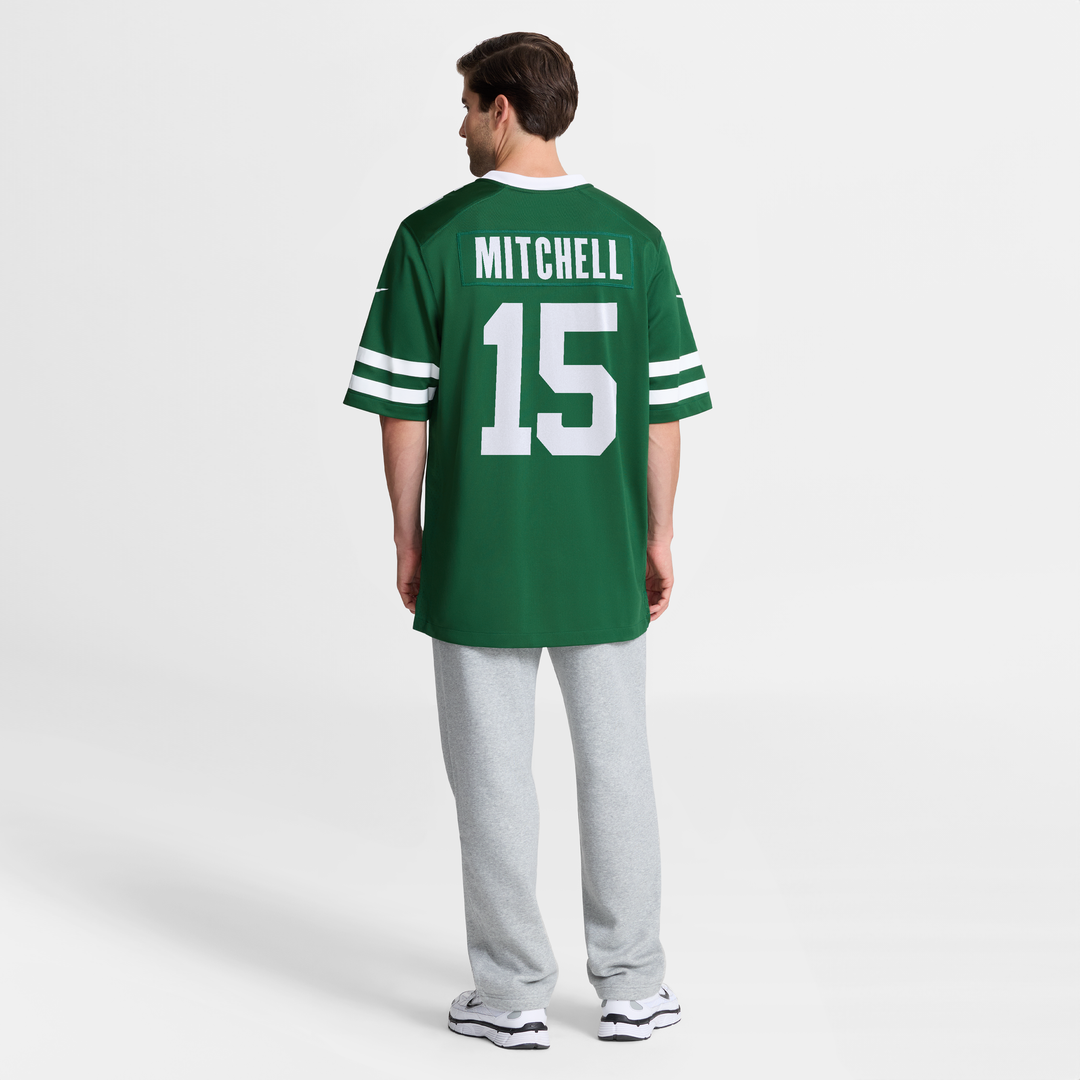 Adonai Mitchell New York Jets Nike Legacy Green Team Game Jersey