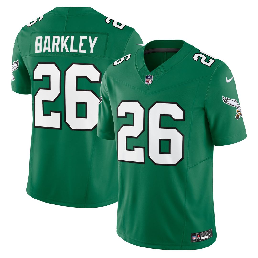 Saquon Barkley Philadelphia Eagles Nike Midnight Green Vapor F.U.S.E. Limited Jersey