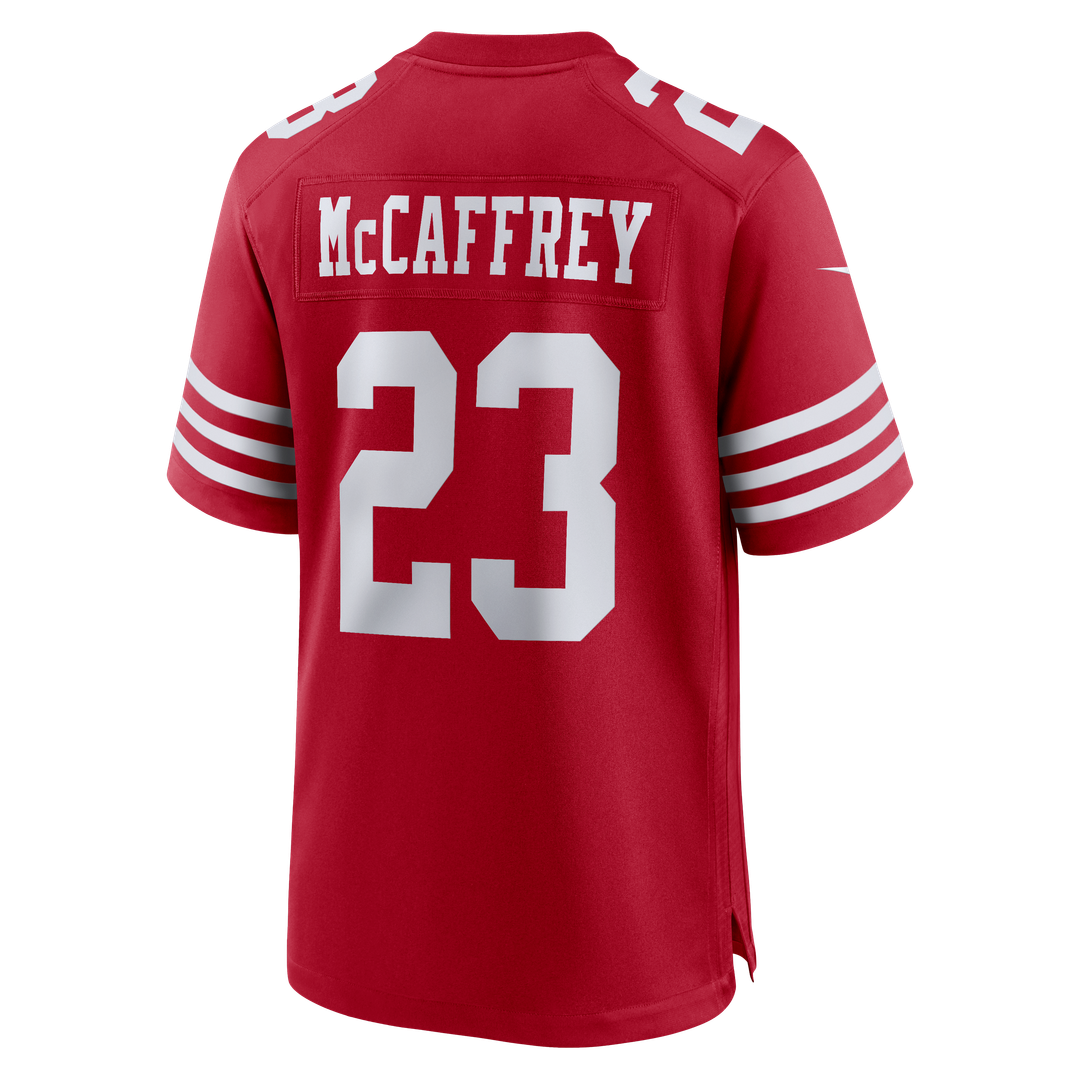 Christian McCaffrey San Francisco 49ers Nike White Game Player Jersey