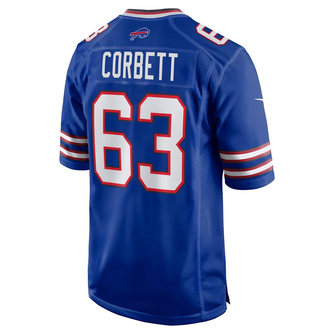 Austin Corbett Buffalo Bills Nike Royal Team Game Jersey