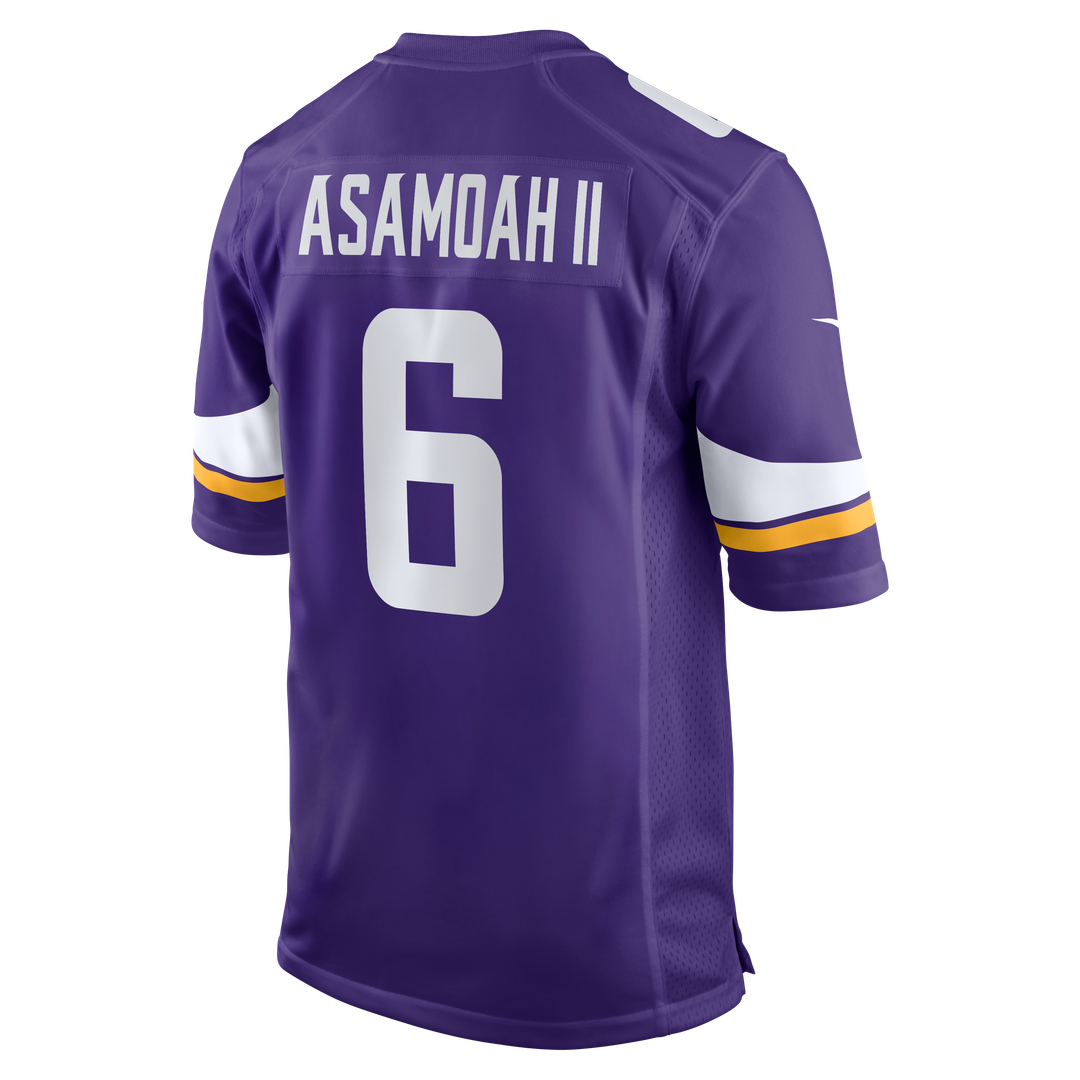Brian Asamoah II Minnesota Vikings Nike Purple Game Jersey