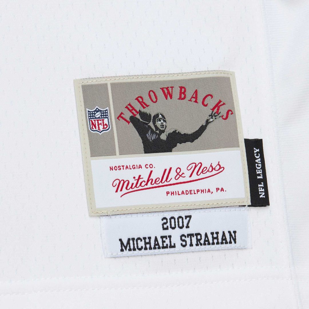 Michael Strahan New York Giants Mitchell & Ness White Legacy Replica Jersey