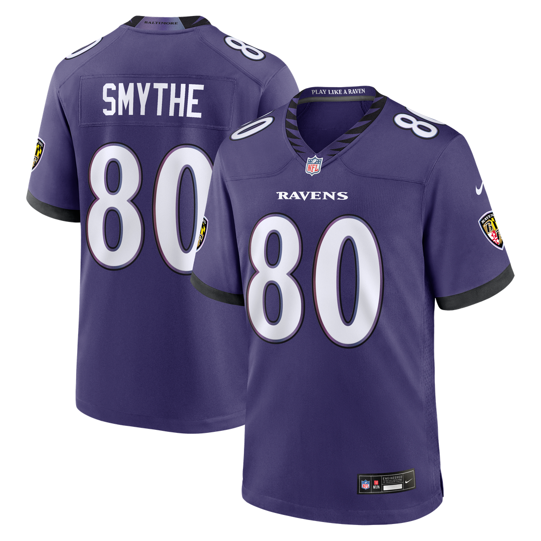 Durham Smythe Baltimore Ravens Nike Purple Team Game Jersey