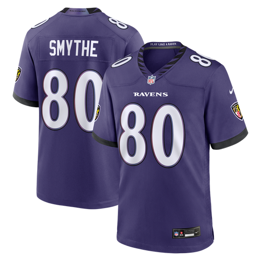 Durham Smythe Baltimore Ravens Nike Purple Team Game Jersey
