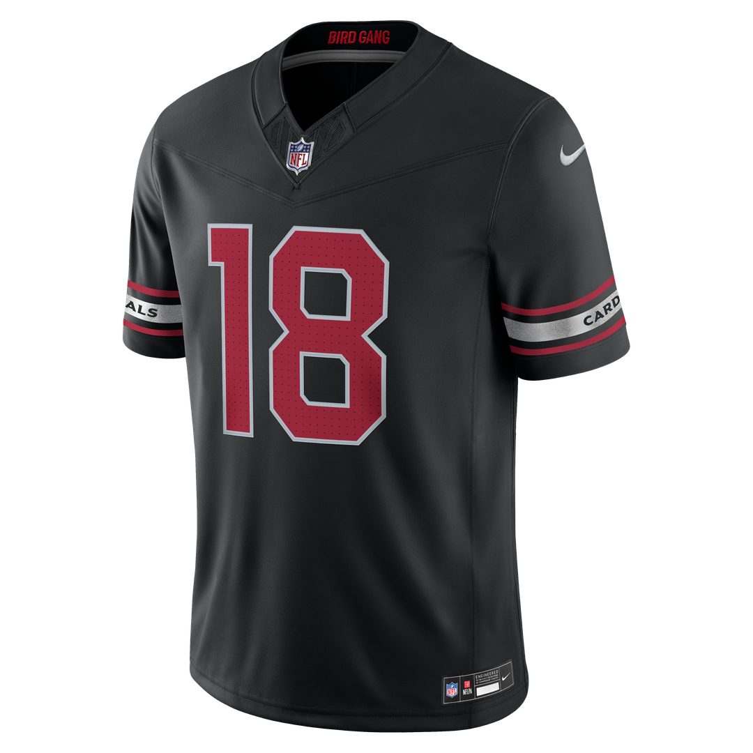 Marvin Harrison Jr. Arizona Cardinals Nike Black Alternate Vapor F.U.S.E. Stitched Limited Jersey