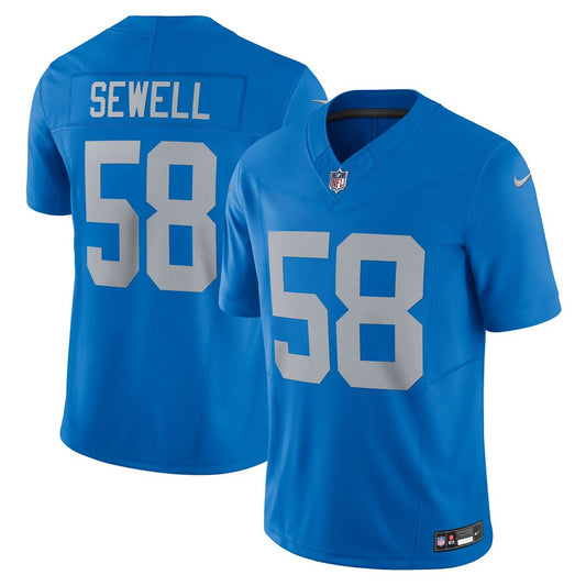 Penei Sewell Detroit Lions Nike Blue Vapor F.U.S.E. Alternate Limited Jersey