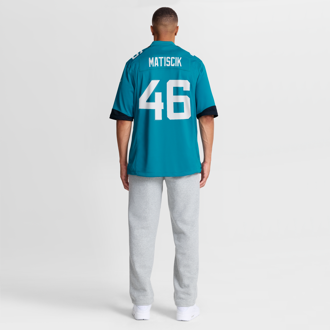 Ross Matiscik Jacksonville Jaguars Nike Teal Game Jersey