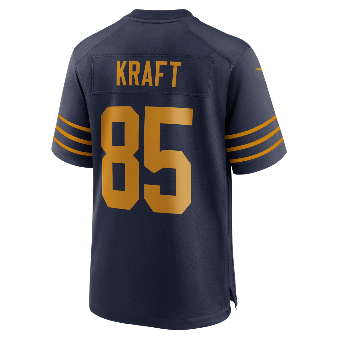 Tucker Kraft Green Bay Packers Nike Navy Alternate Game Jersey
