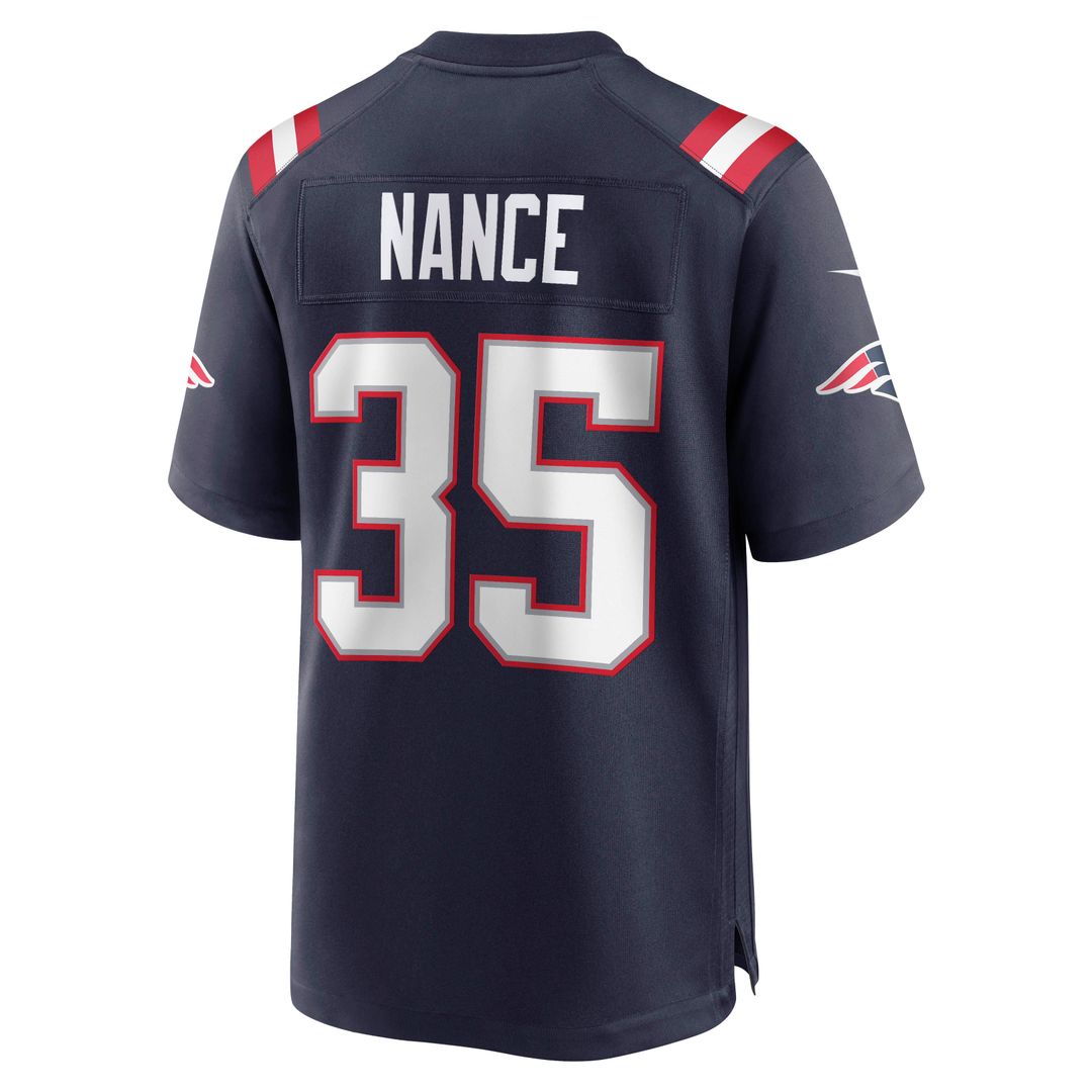 Jim Nance New England Patriots Nike Navy Retired Player Jersey