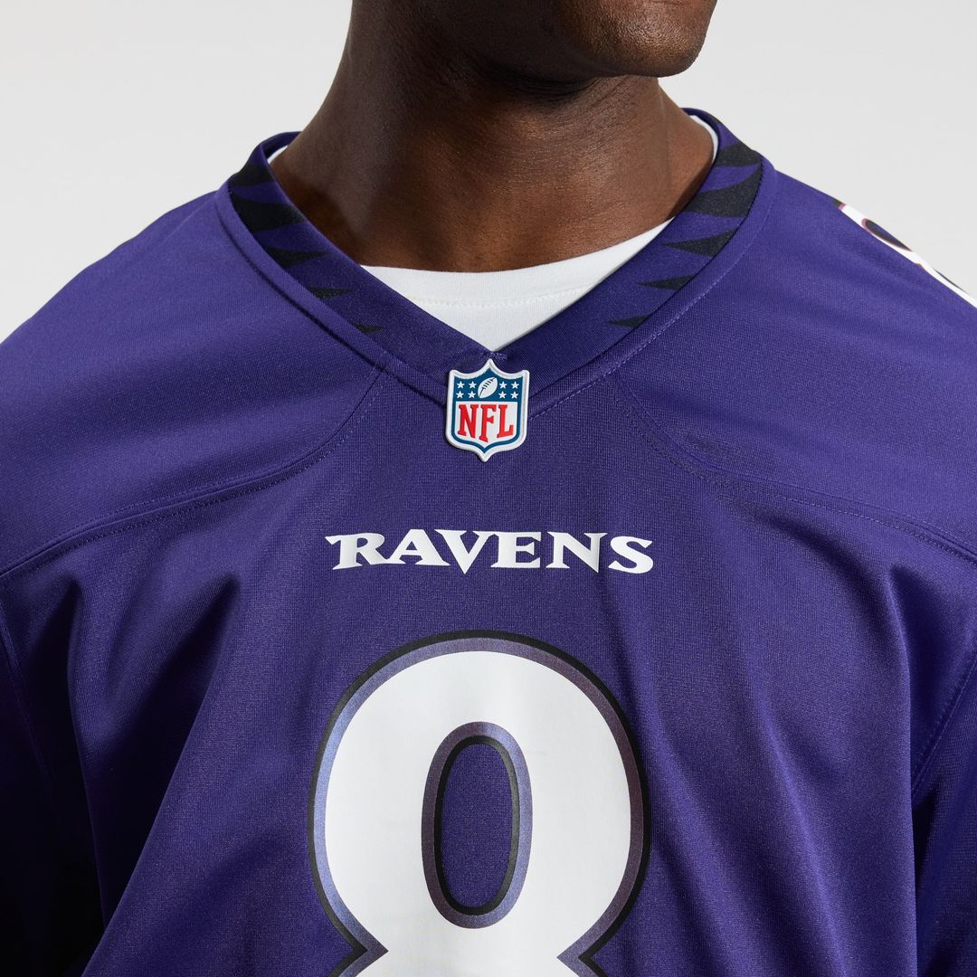 Lamar Jackson Baltimore Ravens Nike Purple Team Game Jersey