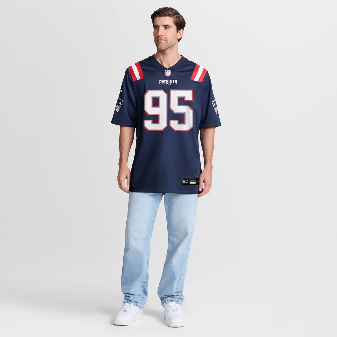 Eric Gregory New England Patriots Nike Navy Team Game Jersey