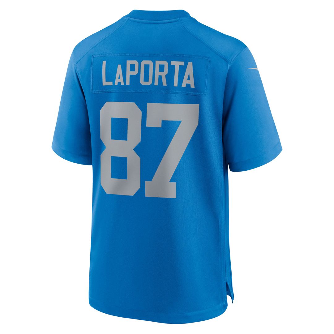 Sam LaPorta Detroit Lions Nike Blue Alternate Game Jersey