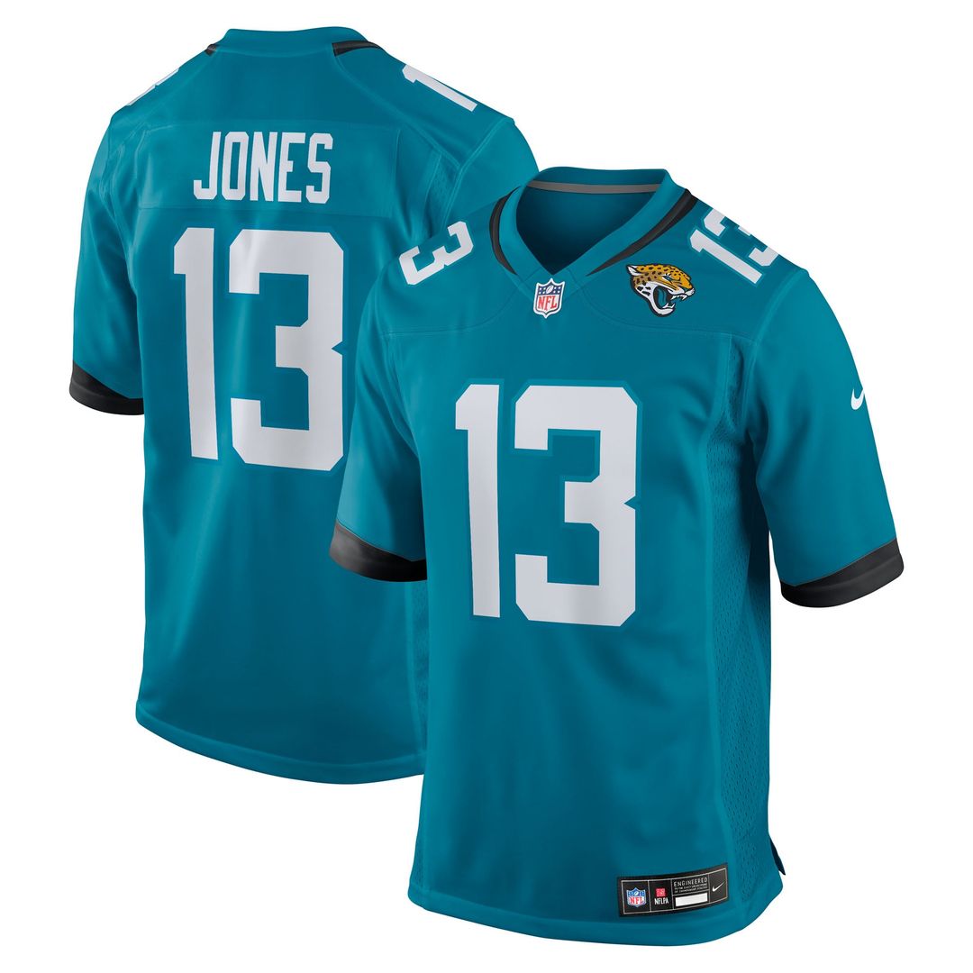 Tim Jones Jacksonville Jaguars Nike Teal Team Game Jersey
