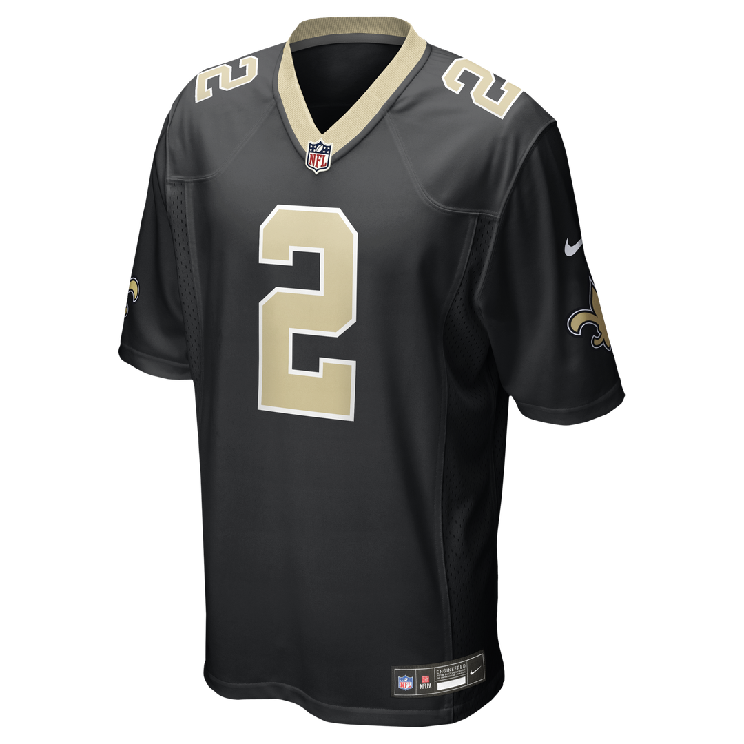 Spencer Rattler New Orleans Saints Nike Black Team Game Jersey
