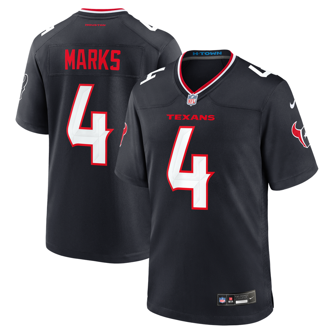Woody Marks Houston Texans Nike Navy Team Game Jersey
