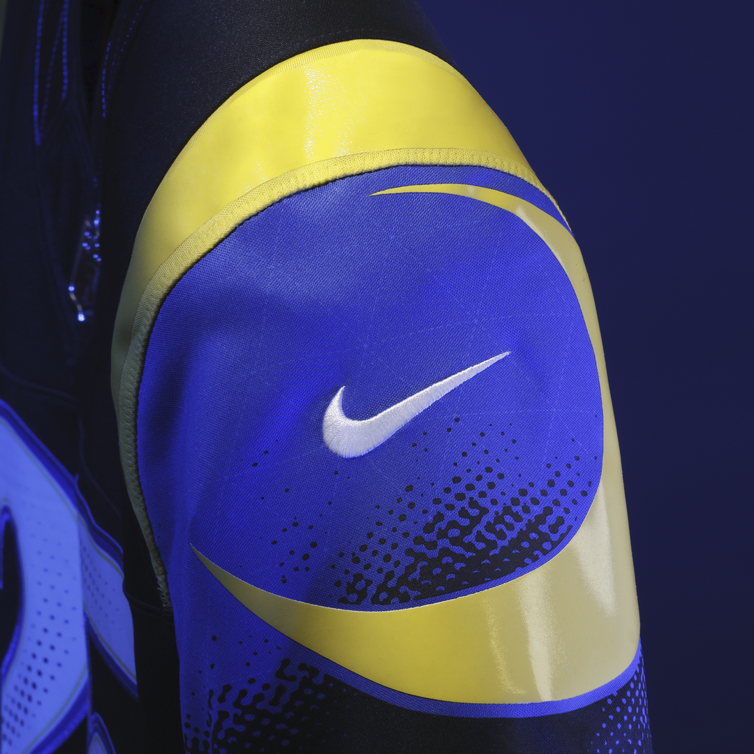 Puka Nacua Los Angeles Rams Nike Dark Blue Rivalries Collection Stitched Limited Jersey