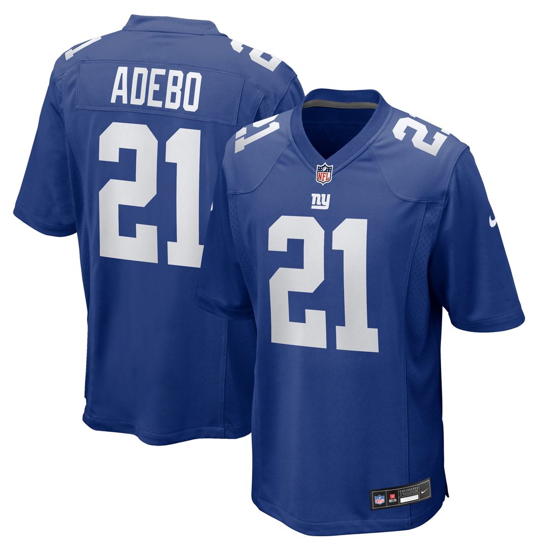 Paulson Adebo New York Giants Nike Royal Team Game Jersey