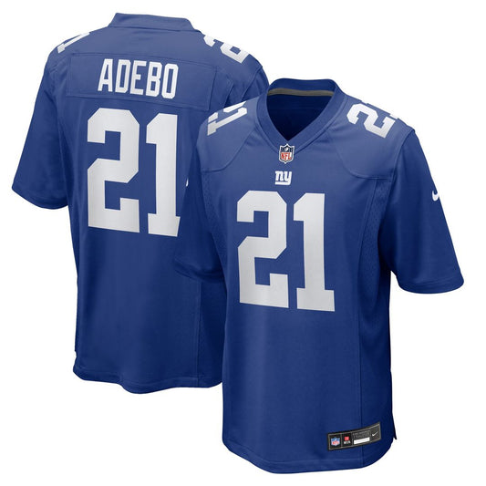 Paulson Adebo New York Giants Nike Royal Team Game Jersey