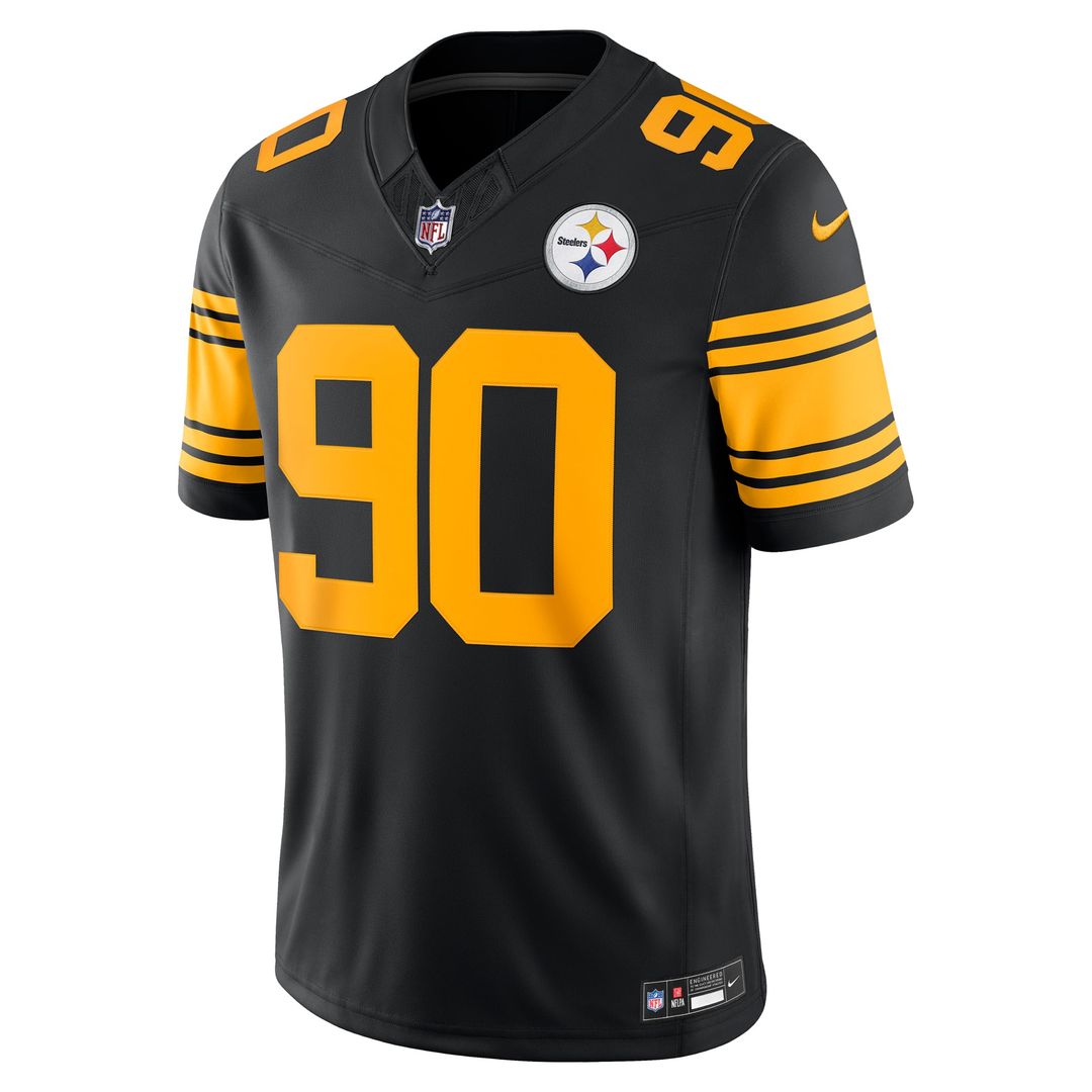 T.J. Watt Pittsburgh Steelers Nike Black Alternate Vapor F.U.S.E. Stitched Limited Jersey