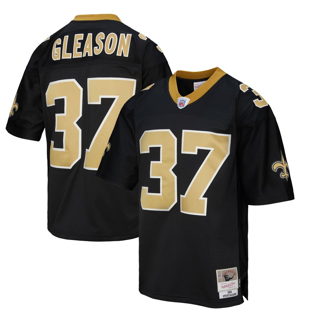 Steve Gleason New Orleans Saints Mitchell & Ness Black Legacy Replica Jersey