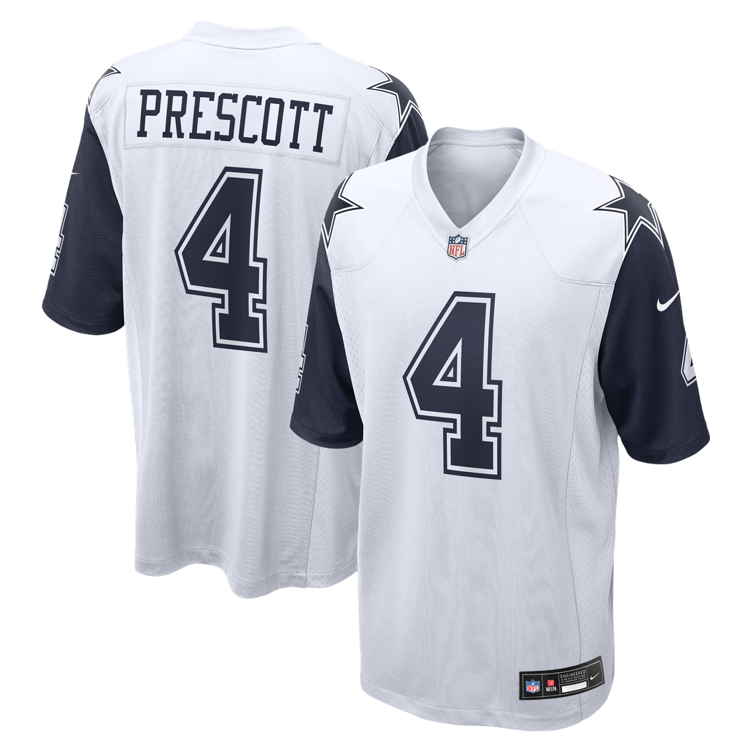 Dak Prescott Dallas Cowboys Nike White Alternate Game Team Jersey