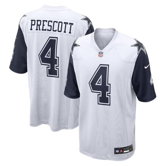 Dak Prescott Dallas Cowboys Nike White Alternate Game Team Jersey