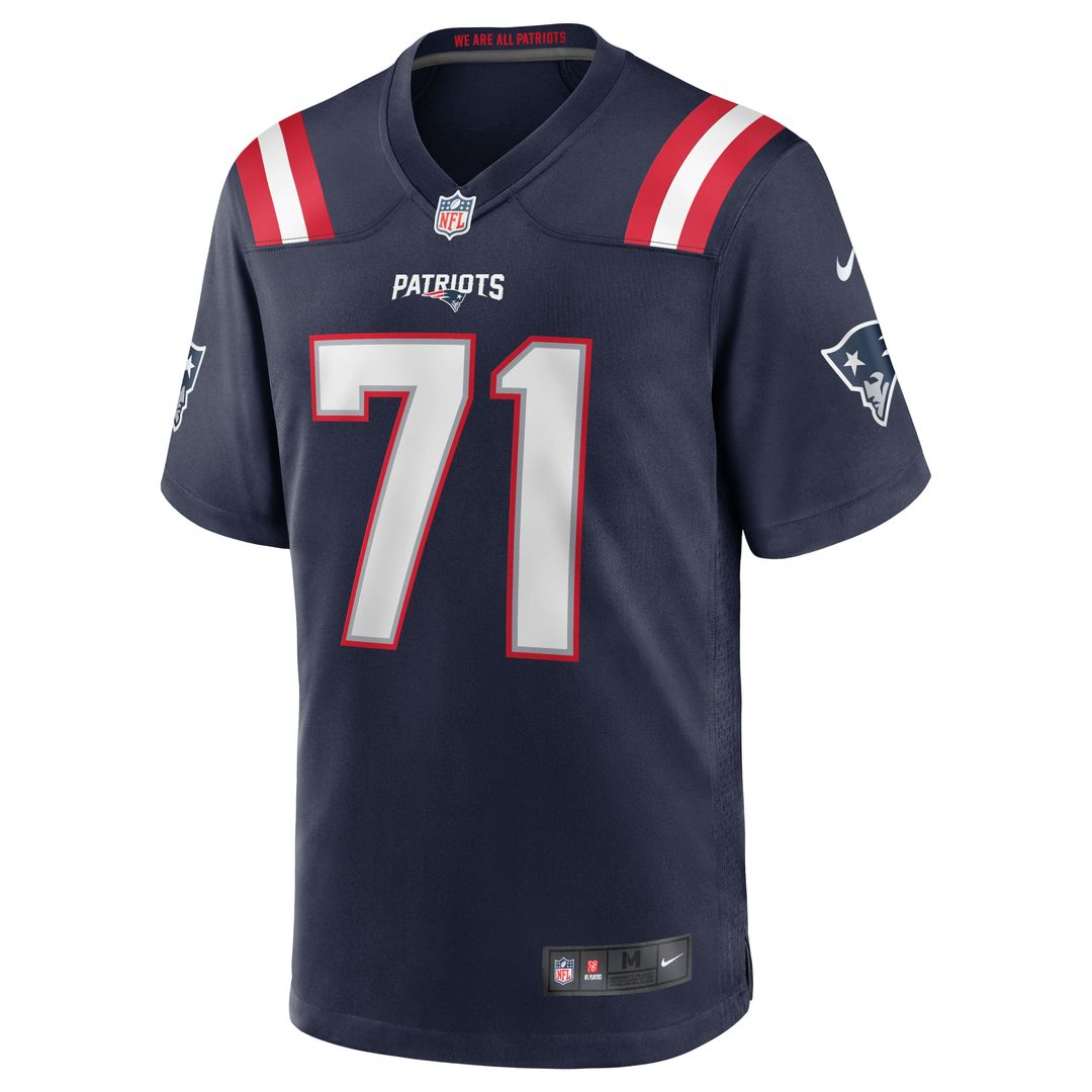 Mike Onwenu New England Patriots Nike Navy Team Game Jersey