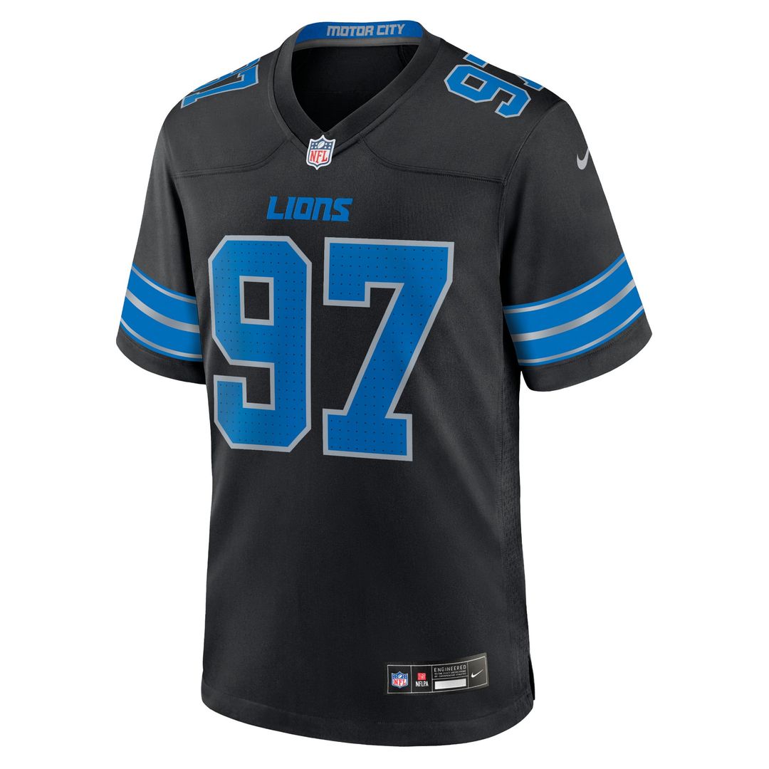 Aidan Hutchinson Detroit Lions Nike Blue Game Jersey