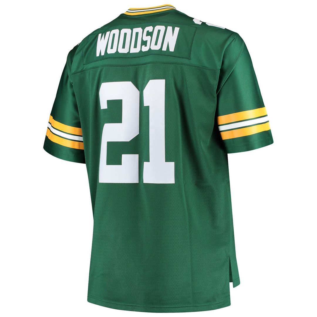 Charles Woodson Green Bay Packers Mitchell & Ness Green Big & Tall 2010 Retired Player Replica Jersey